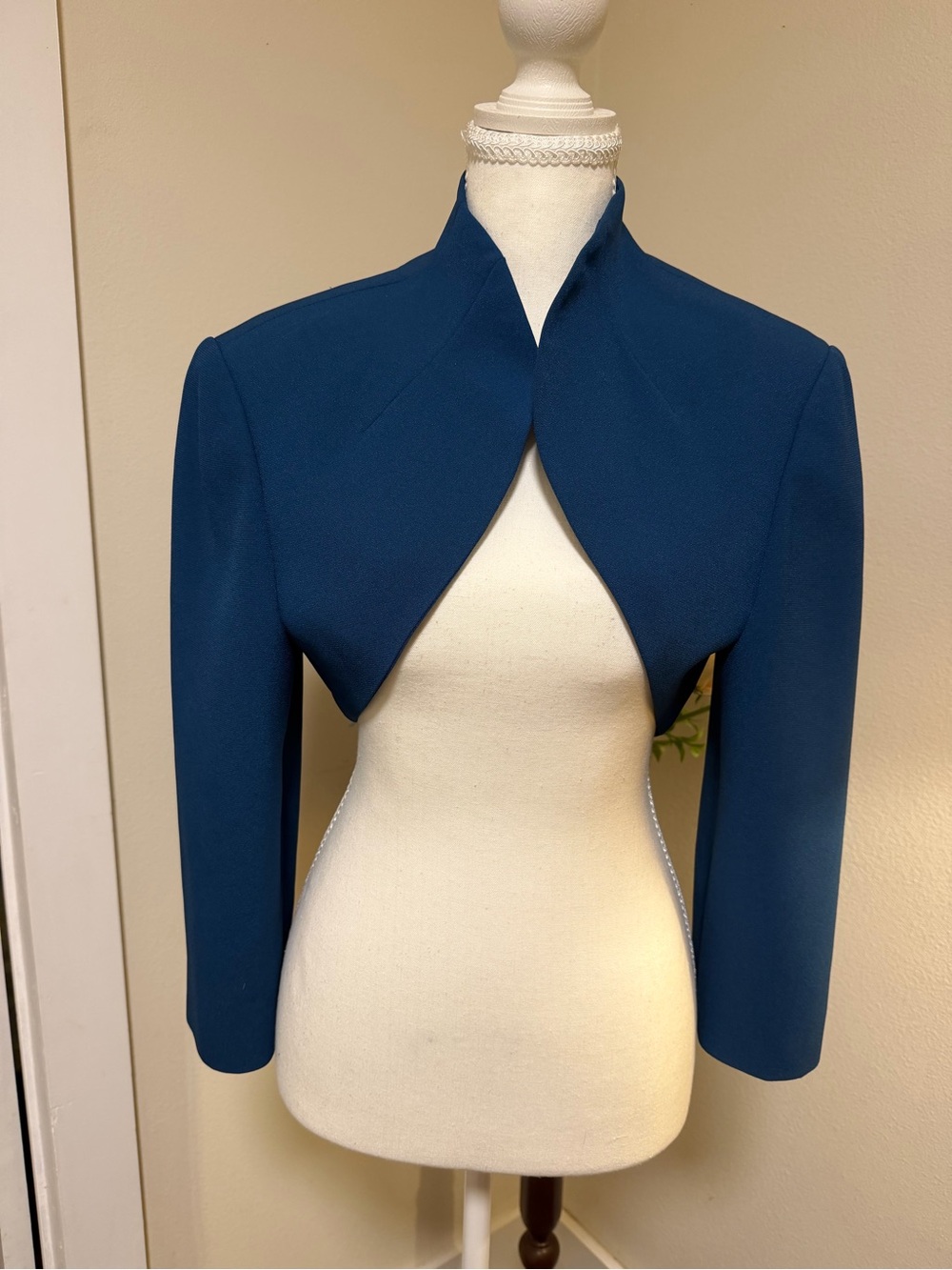 Vintage Deep Blue Cropped Shrug Jacket Evening Wear Sussman’s Daytona Beach